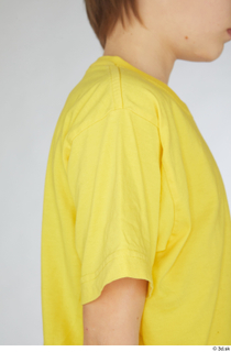 Novel casual dressed shoulder sleeve upper body yellow t shirt…